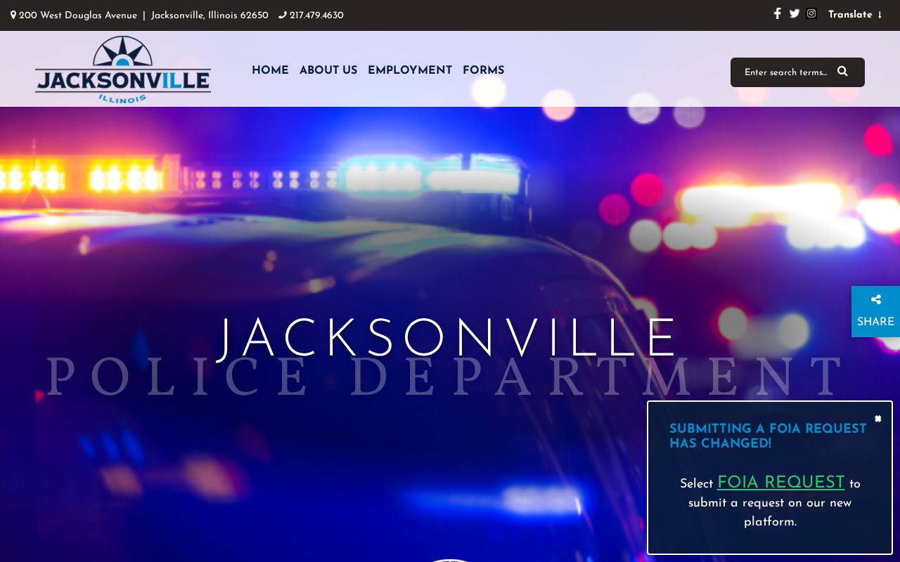 Official Jacksonville Police Department records page